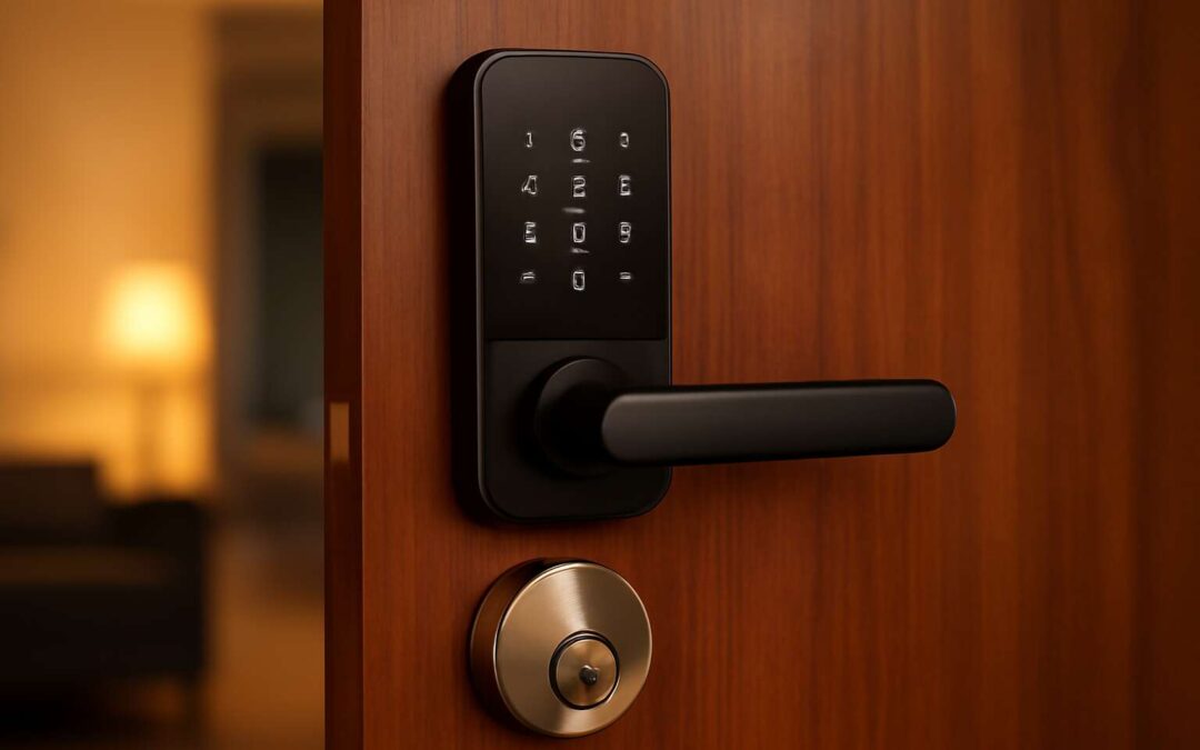 security door locks inside