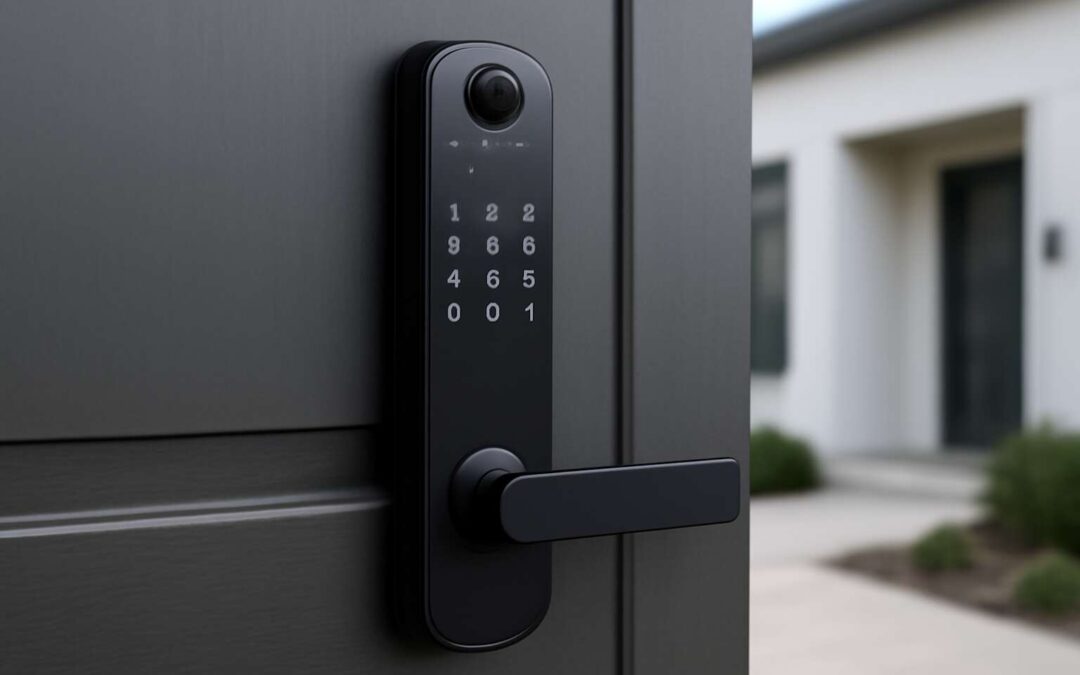 security door locks with camera